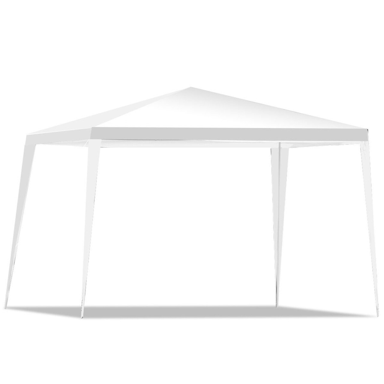 White Steel Frame Outdoor Canopy Tent 10x10ft Waterproof UV-Resistant